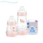 Mamadeira mam easy start starter set 130ml e 260ml com 1 bico x 6+