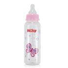 Mamadeira Menina Para Bebe Anticolica 3+ Nuby 240 Ml Nb01160