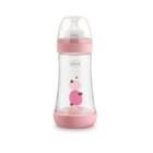 Mamadeira Perfect 5 240ml 2m+ Fluxo Médio Rosa Da Chicco