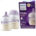 Mamadeira pétala 3.0 125ml transparente Philips Avent + bico n2 SCY900/01