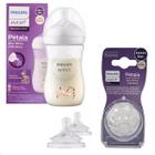 Mamadeira Pétala Girafa3.0 260ML Philips Avent + 02 bico n5 6 mese Bebê