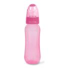 Mamadeira Wide Neck Bico Macio 240ml Rosa Ortondontica - BABYGO