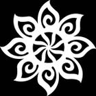 Mandala Catavento - MDF - Branco - Meditação Decoração - 10cm