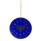 Mandala Decorativa Coleção Mística Mistic Moth Azul e Dourado 16833