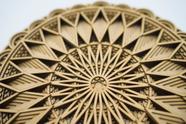 Mandala Em Camadas Decoração Em Alto Relevo 3d 60cm