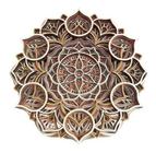 Mandala em mdf camadas Flor Cores MD024