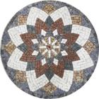 Mandala Indiana Piso Mosaico Árabe