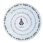 Mandala Oração Ave Maria Mdf Branco 60 Cm F031