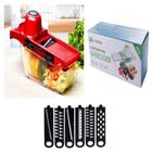 Mandoline 7 em 1 slicer ralador fatiador cortador legumes frutas recipiente moedor vegetais chopper