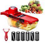 Mandoline Slicer Nicer Fatiador Cortador De Legumes 6 Em 1