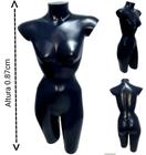 Manequim feminino adulto (meio corpo cinturinha N. 36/38) na cor preto - Ksouza manequins