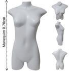 Manequim feminino adulto (Meio corpo jo N.36) na cor branco - Ksousa manequins