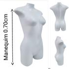 Manequim feminino adulto (meio corpo jó N. 36) na cor branco - Ksouza manequins