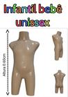 Manequim infantil unissex ( Meio corpo Bebê, 6 meses a 1 ano) na cor bege