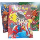 Mangá Pokémon Fire Red & Leaf Green Coleção Em 3 Volumes - Panini