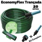 Mangueira 1/2 Trançada 20 Metros EconomyFlex - Kit Completo