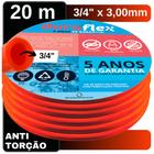 Mangueira Alta Vazão e Pressão 20Metro 3/4" x 3mm Laranja - DuraFlex