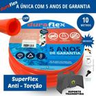 Mangueira Anti-torção Laranja 10mts + Suporte Tramontina - Duraflex