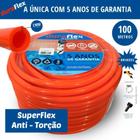 Mangueira anti-torção Siliconada Laranja 100 m Duraflex