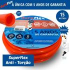 Mangueira Anti-torção Siliconada Laranja 15 metros Duraflex