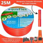 Mangueira AquaFlex 25m - PVC Siliconado - Engate Rápido