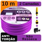 Mangueira Caseira EconomyFlex Roxa 10 Metros c/ Suporte