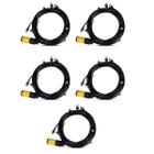 Mangueira Climatizadora Kit 5 UNI Sistema Irrigacao Nevoa Quintal Grama 10M Jardim