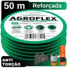 Mangueira De Casa Agroflex 50 Metros Com Suporte Tramontina