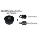 Mangueira De Irrigação Micro Perfurada 50 Metros Santeno 2 + (2 conecçoes)