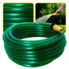 Mangueira de Jardim Antitorção Parede Reforçada com Esguicho e União Azul