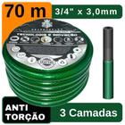 Mangueira de Quintal Antitorção 3/4" x 3,00 mm 70Mts - GrafenoFlex