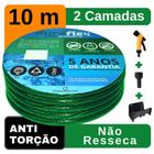 Mangueira de Quintal Verde Trançada 10Mts + Suporte - DuraFlex