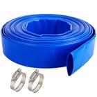 Mangueira de retrolavagem de piscina Geowaky 2,5 x 30,48 m com braçadeira de PVC azul