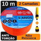 Mangueira Doméstica Laranja Chata 10M. DuraFlex