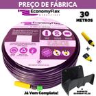 Mangueira Doméstica Roxa Economyflex 30 Metros Com Suporte