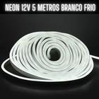 Mangueira Fita LED Neon Flex 12V Branco Frio 5 Metros IP67