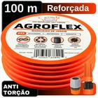 Mangueira Jardim AgroFlex 100Metros + Kit Esg. Tramontina