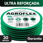 Mangueira Jardim AgroFlex 30Mts e Kit Esg. Tramontina