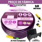 Mangueira Para Casa Roxa Economyflex 10 Metros Com Suporte