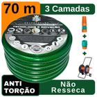 Mangueira para Jardim 70 M. com Carrinho Enrolador - GrafenoFlex Verde