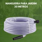 Mangueira Para Jardim de Meia 20 Mts Cristal Reforçada Fio de Poliester