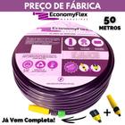 Mangueira para Jardim EconomyFlex Roxa Doméstica 50 Metros