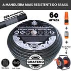 Mangueira para Quintal Ultra Resistente 60 Mts c/ Enrolador Fixo - GrafenoFlex