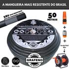 Mangueira para Quintal Ultra Resistente c/ Enrolador Fixo 50Mts - GrafenoFlex