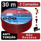 Mangueira para Quintal Vermelha Trançada 30 M + Suporte - DuraFlex