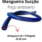 Mangueira Sucção 1 Polegada Agua Represa Poço Flex 10 Metros