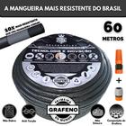 Mangueira Super Flexível e Ultra Resistente 60 Metros - GrafenoFlex Grafitte