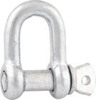 Manilha p/ cabo aço 1/4" reta leve galv c/ 2 pç cart Vonder