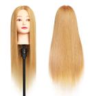 Mannequin Head MEIBR 100% Real Hair Styling Training 60-68cm