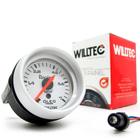 Manômetro Mecânico Pressão do Óleo 0-7kgf/cm² Branco 52mm Willtec